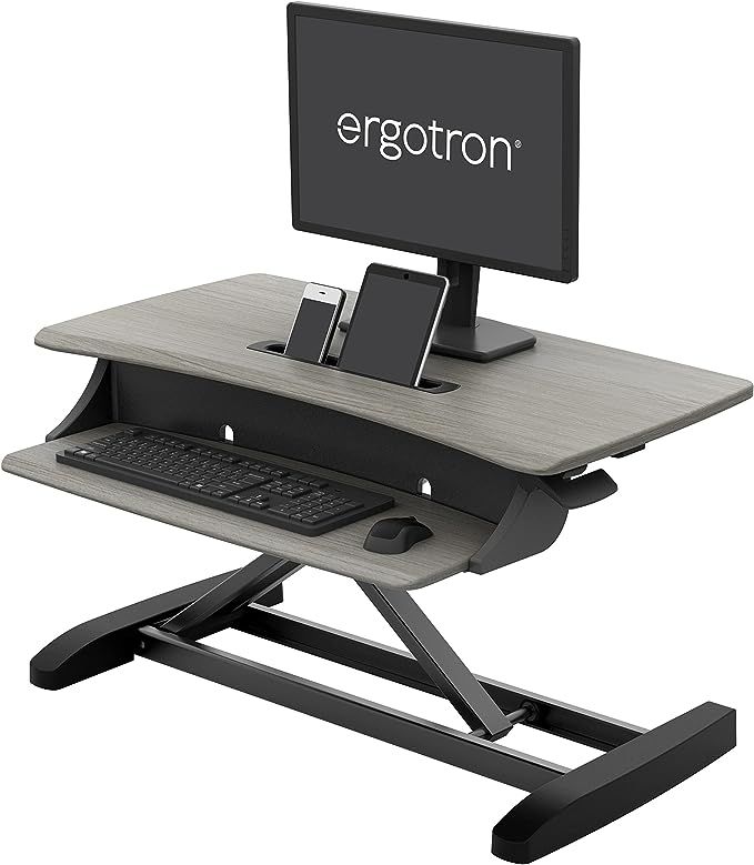Ergotron – WorkFit-Z Mini Small Standing Desk Converter, Laptop Sit Stand Desk Riser for Tablet... | Amazon (US)