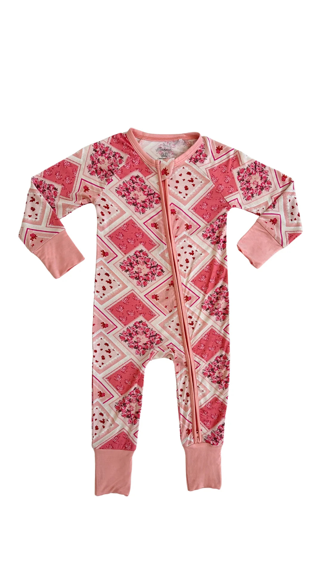 Floral Patchwork Zipper Romper | In My Jammers