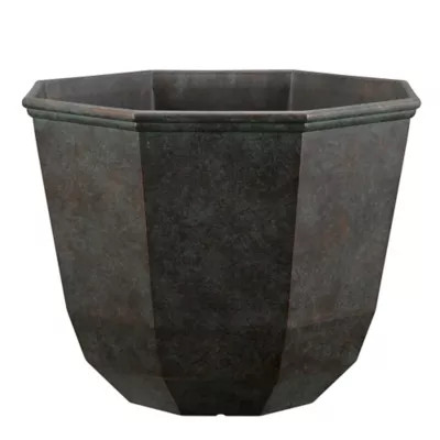 Red Shed  6 gal. Plastic Faceted Planter, 15 in., Verdigris | Tractor Supply