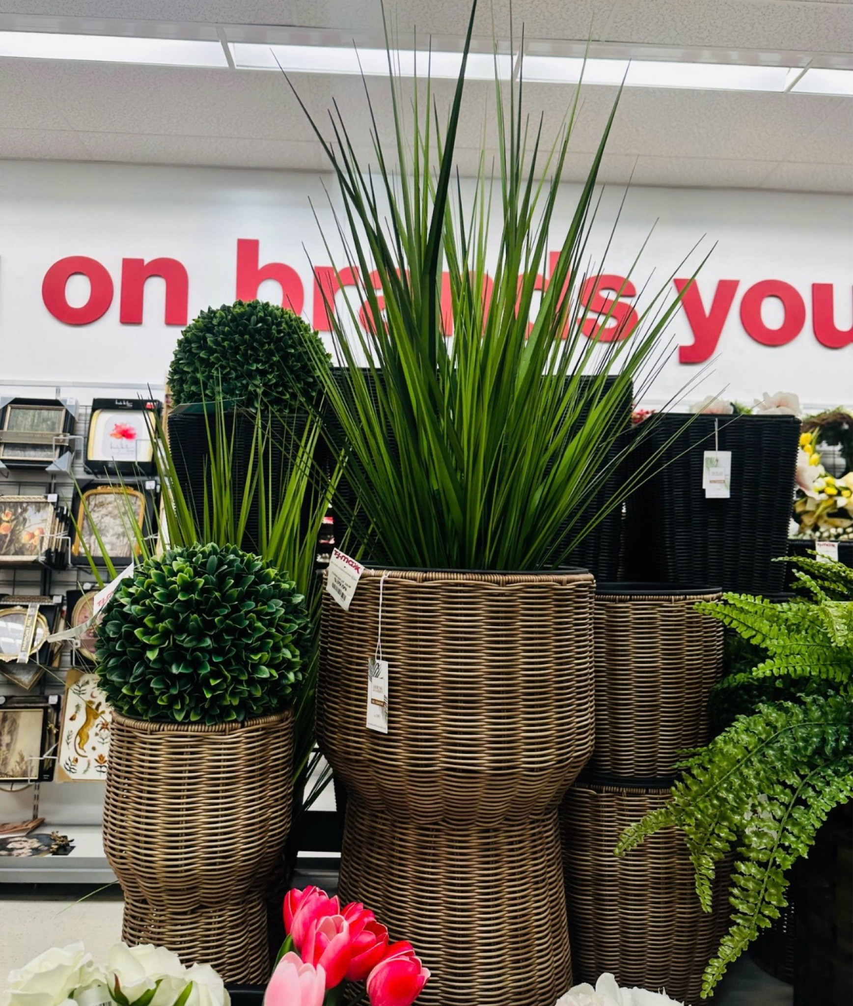 The secret to a green thumb? Good faux plants. 🌿 I am obsessed with these woven hourglass planters and the texture they add to a room. Pro tip: mix different heights and leaf styles to make your indoor jungle look intentional and lush. Found these gems today and had to share! 🪴✨

#LTKHome