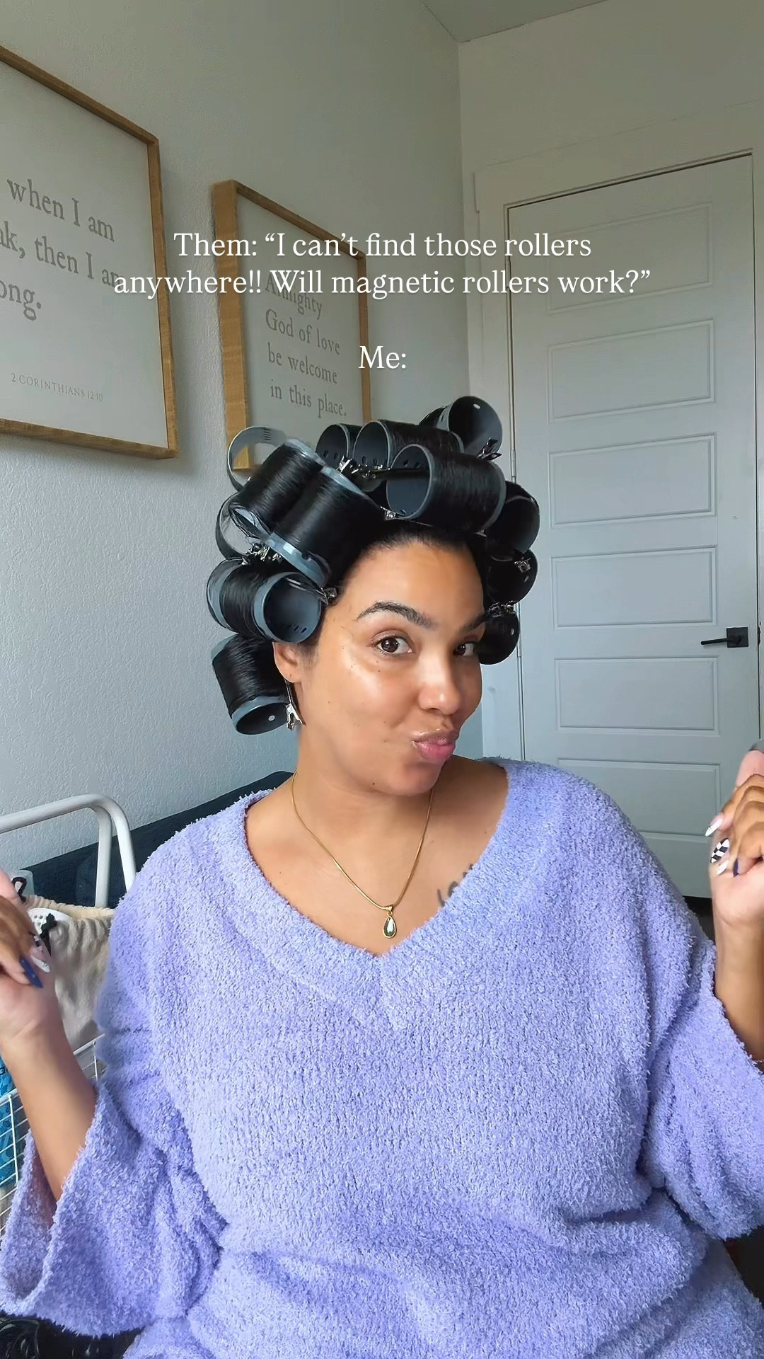 I’m still reaching for my tension rollers first but the magnetic rollers will still get the job done! #naturalhair #rollerset #hairrollers #hair #hairtutorial #hairtransformation 

#LTKStyleTip #LTKBeauty
