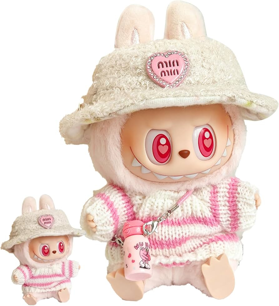 Xiujuers Clothing for 17 cm Labu Plush, Cuddly Toy Clothing Outfit Only Clothing Accessories for ... | Amazon (UK)