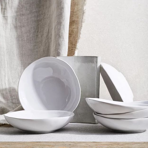 Portobello White Pasta Bowl  – Set of 6 | The White Company (UK)