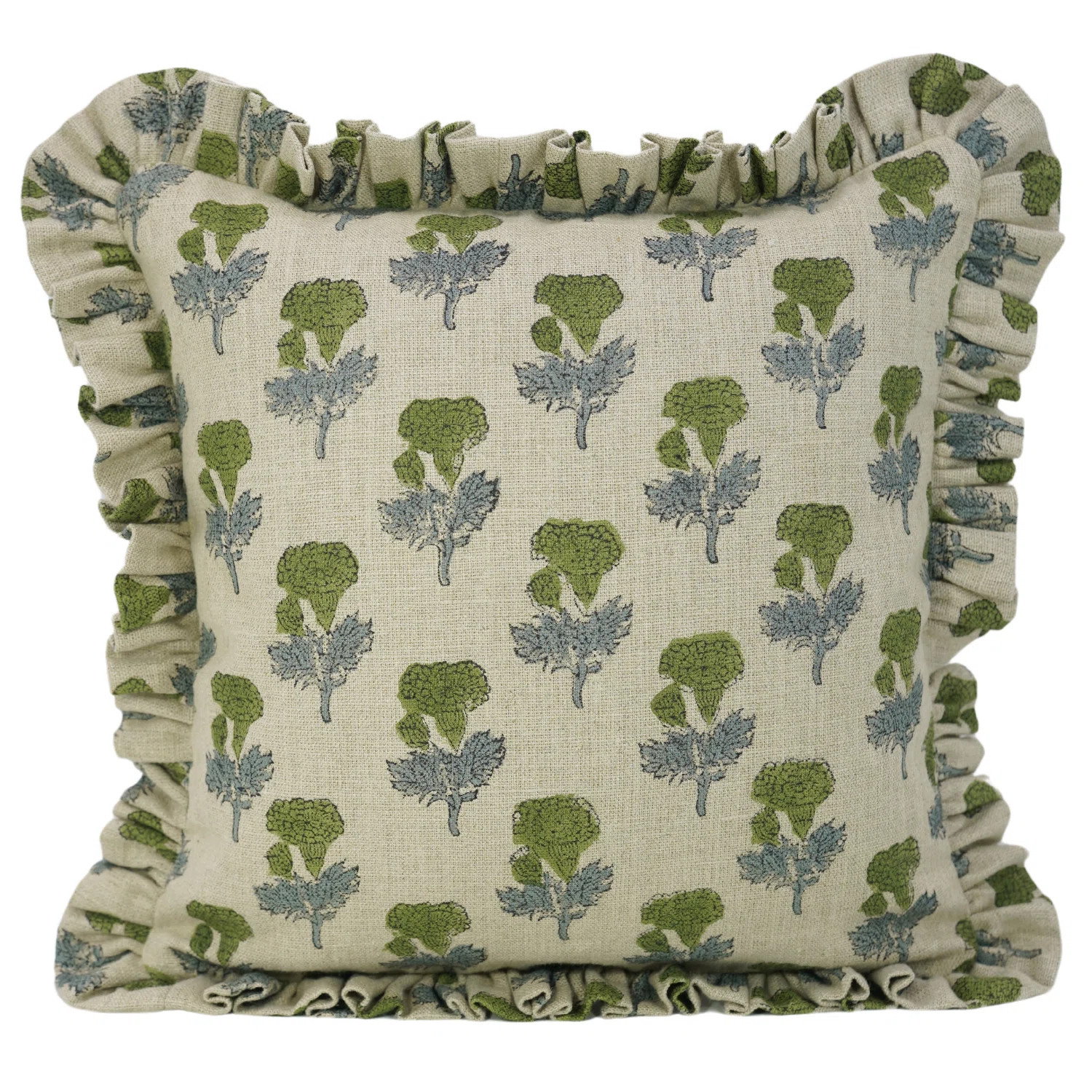 Fabdivine Thick linen Frill lumbar Pillowcase Cushion Cover, Fall Decoration (Manmohan, Brown) | ... | Wayfair North America