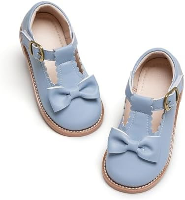 Kiderence Toddler Girls Mary Jane Dress Shoes Little Girls School Oxford Flats | Amazon (US)