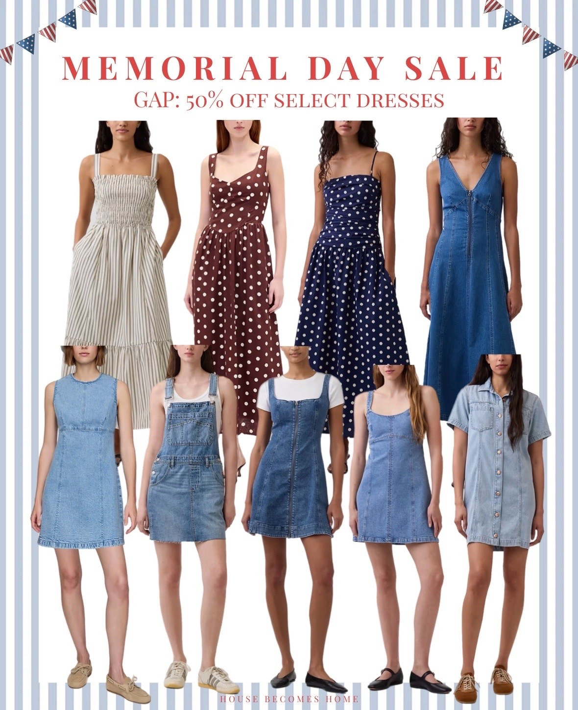 Memorial Day sale! GAP: 50% off dresses, and more! 🇺🇸

#LTKootd #LTKSaleAlert #LTKOver40