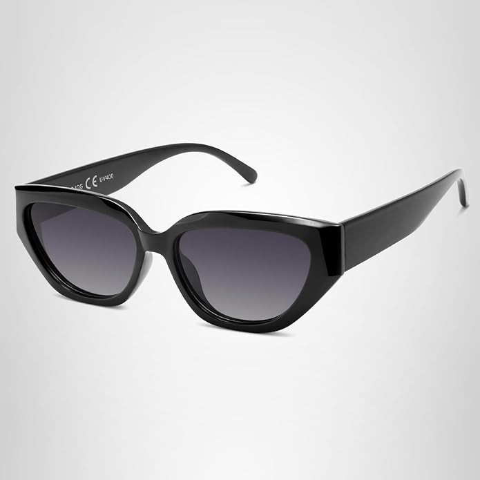 SOJOS Trendy Cute Cat Eye Polarized Sunglasses for Women Fashion Cateye Womens Sunnies SJ2237 | Amazon (US)