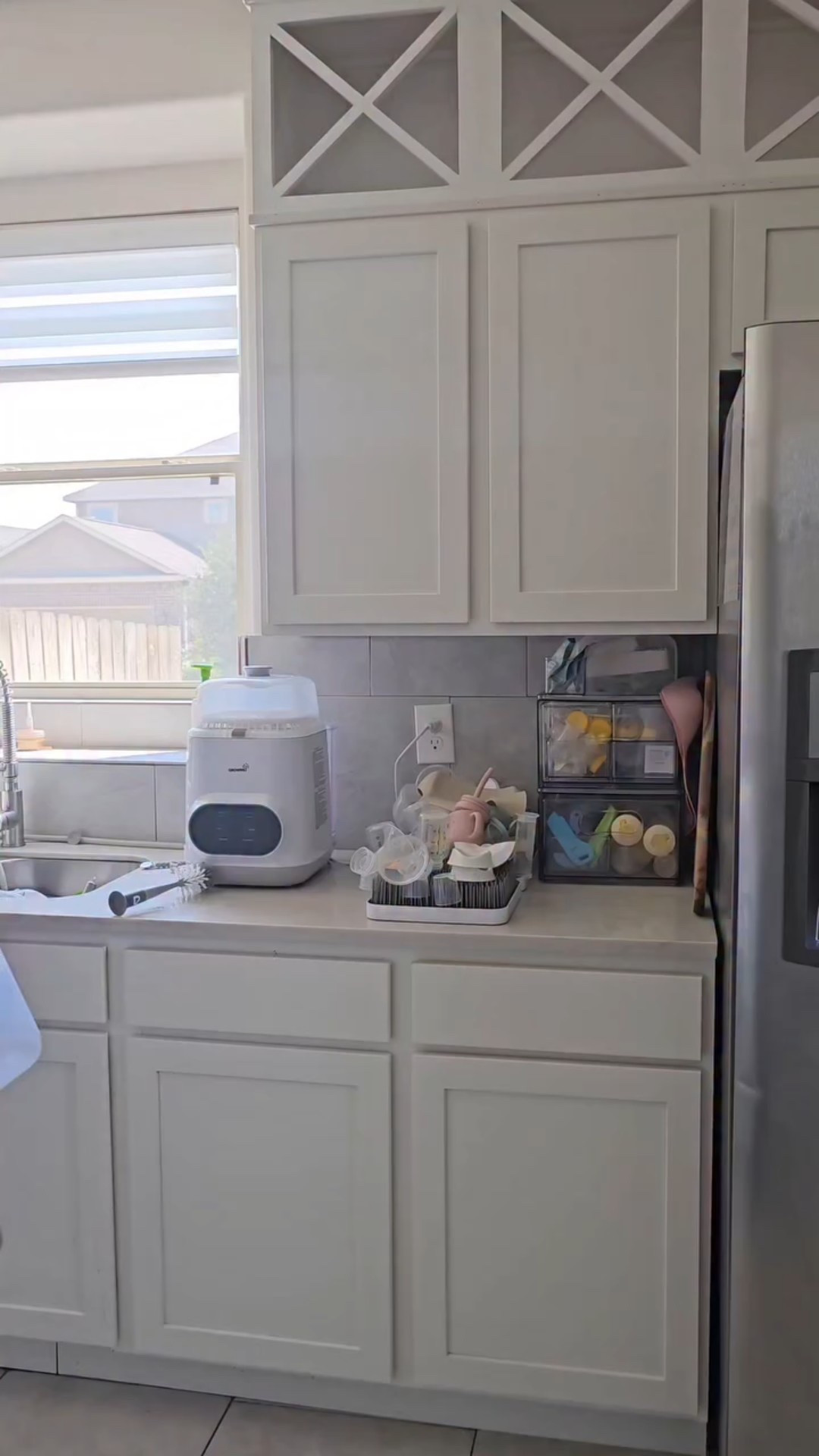 Chime in mama's! This is a task that I've been dreading😫. I'm taking down Dru's bottle station and really coming to grips that she's my last baby. No more laye night feedings or sterilizing 10 million bottles a day. The end of an era. Feeding a bit like I merd a support group lol
.
#home #baby #babylife #newborn #oneyearold #toddler #momlife #mom #kids #diyhome #diymama

#LTKBaby #LTKmomlife #LTKdayinmylife