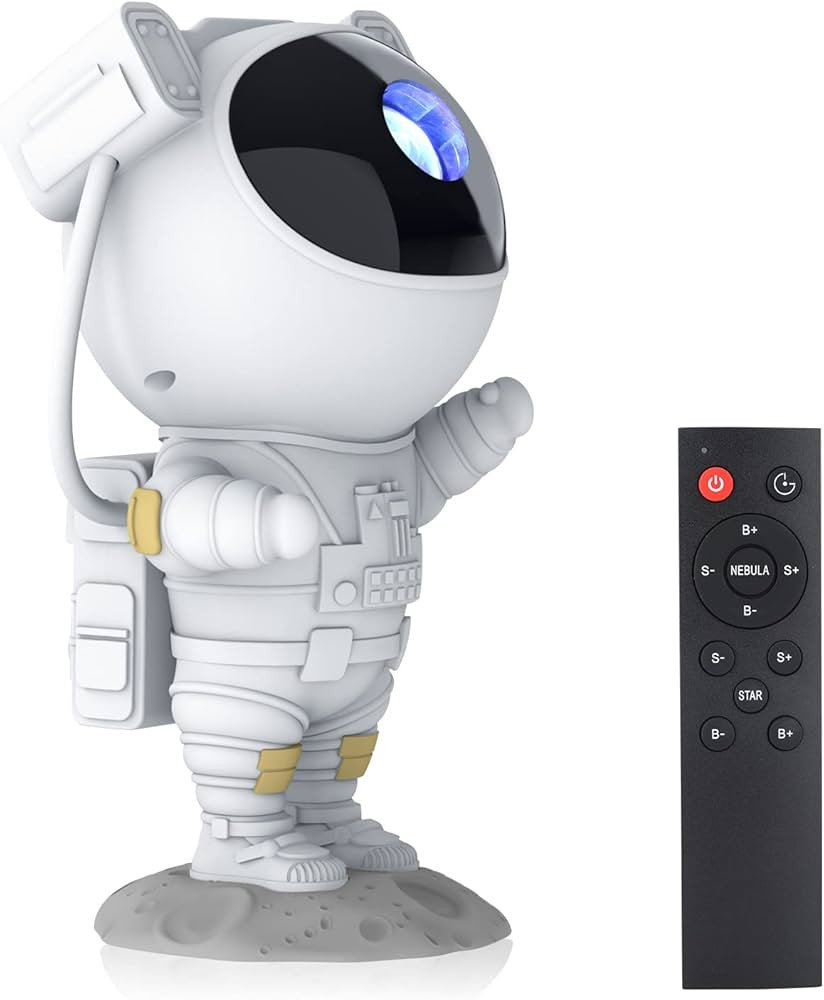 Astronaut Star Projector Galaxy Light with Timer and Remote Control, 360° Adjustable Starry Nigh... | Amazon (US)