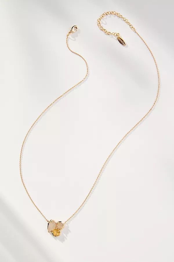 Dainty Crystal Cluster Necklace | Anthropologie (US)