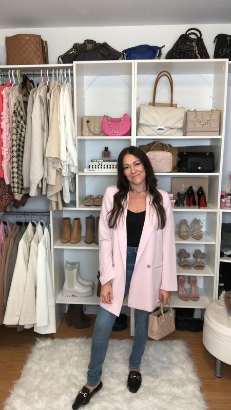 Pink Blazer. Styling it for Spring. Simple Basic Outfits. Spring Outfits. 



#LTKworkwear #LTKstyletip #LTKSeasonal