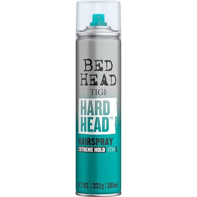 Bed Head by TIGI Hairspray Extra Hold Hard Head Hair Care Spray for All Hair Types, 11.7 oz | Amazon (US)