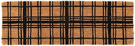 Creative Co-Op Natural Coir Double Grid Pattern Doormat, 47" L x 16" W x 1" H | Amazon (US)