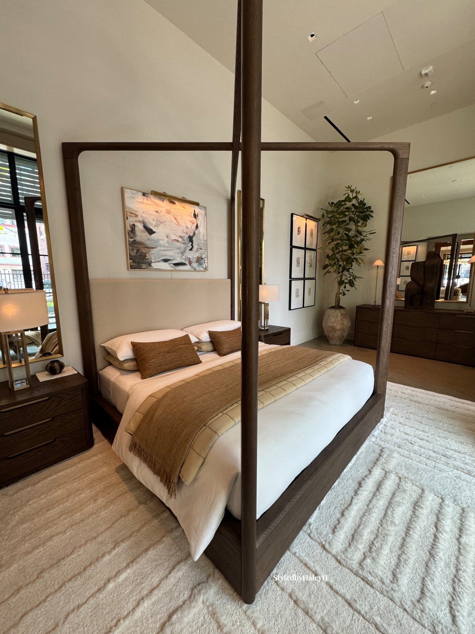 Brown Canopy bed 🥰 some beautiful home inspo 💕 Styled bedroom at Restoration Hardware.

After shopping around my feet were killing me so I thought I’d share with you all the pretty bedroom sets I found :) 

#LTKHome