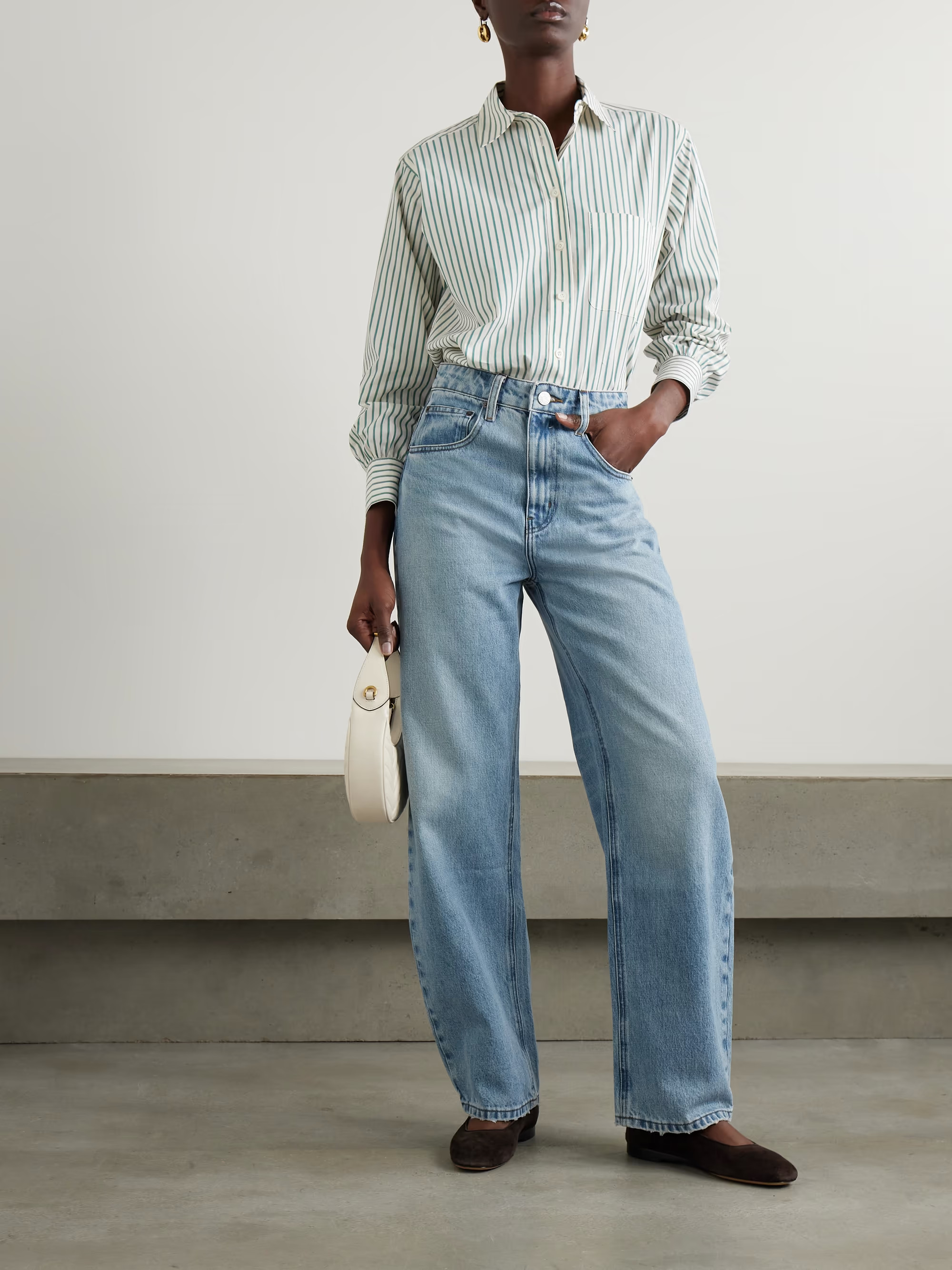 Long Barrel high-rise jeans | NET-A-PORTER (US)