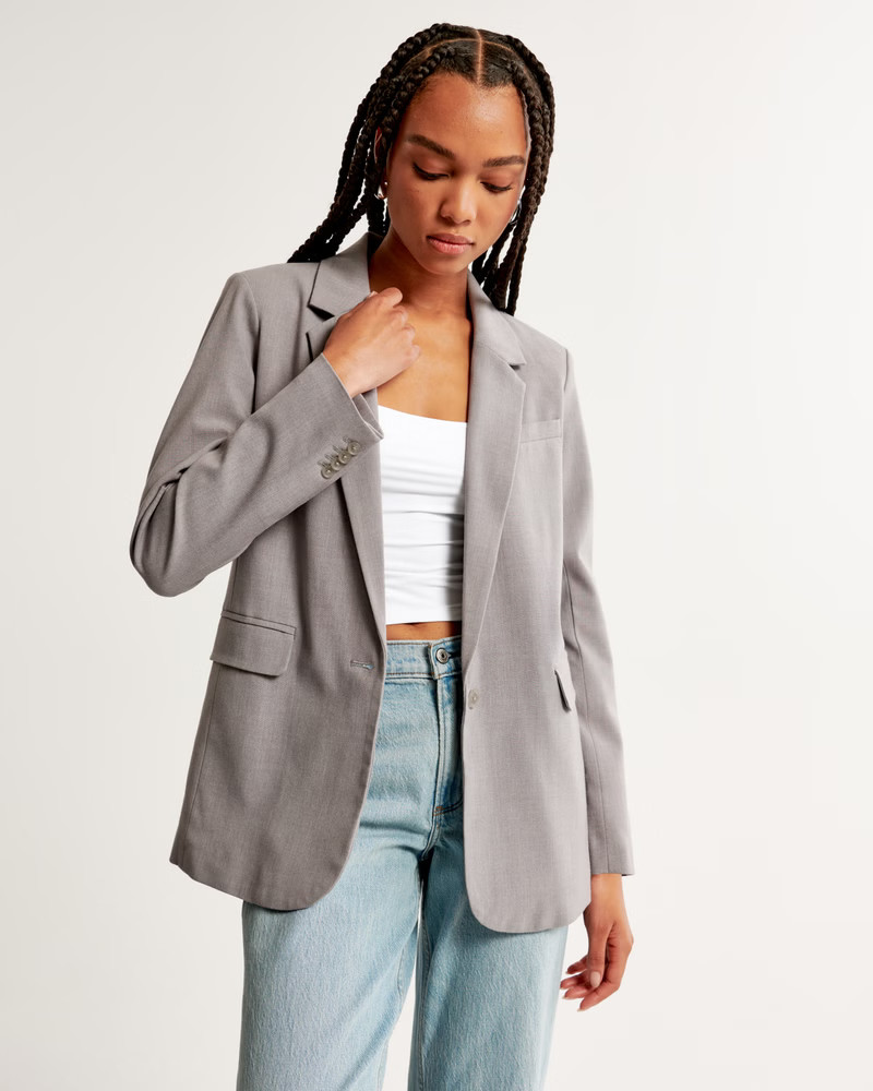 Lightweight Suiting Blazer | Abercrombie & Fitch (US)