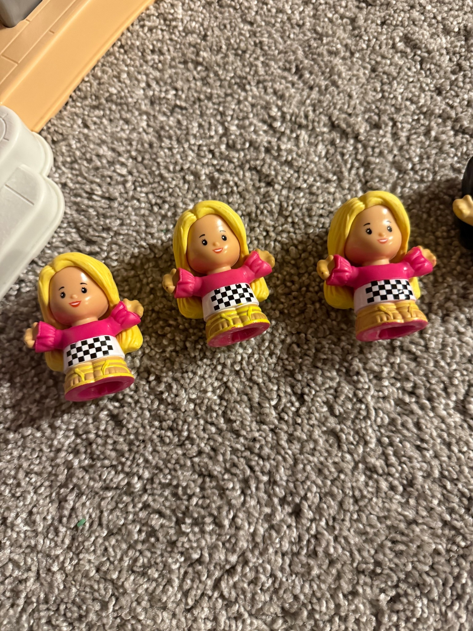 AJ’s emotional support little people is this Barbie. She calls her happy. We have lost 2 of them and keep getting more, and finally have found all of them! But since taking this pic, have already lost one again 😅 

#LTKKids #LTKmomlife