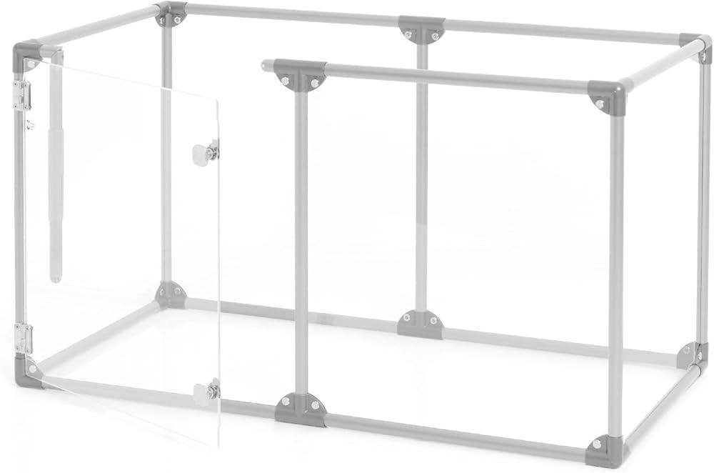 Clearly Loved Pets 27" Tall Small Lucidium Pet Pen, Silver | Amazon (US)