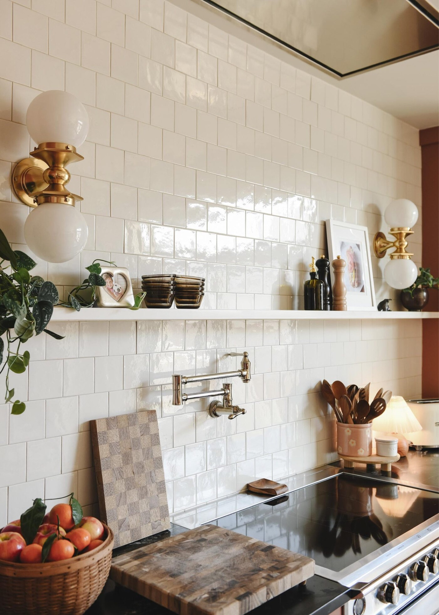 Our open shelving allows for quick access while adding interest and texture to the space.

#LTKHome