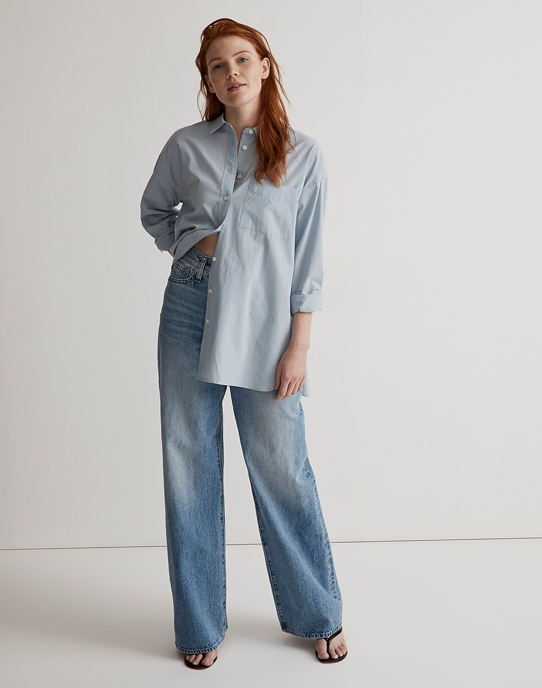 Curvy Superwide-Leg Jeans in Varian Wash | Madewell