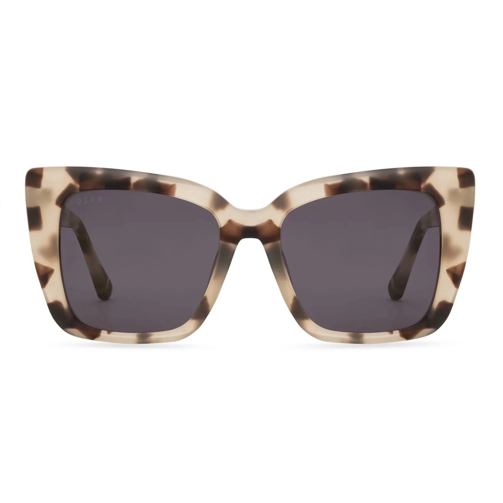 DIFF Lizzy Oversized Sunglasses for Women UV400 Protection Cream Tortoise + Grey | Walmart (US)