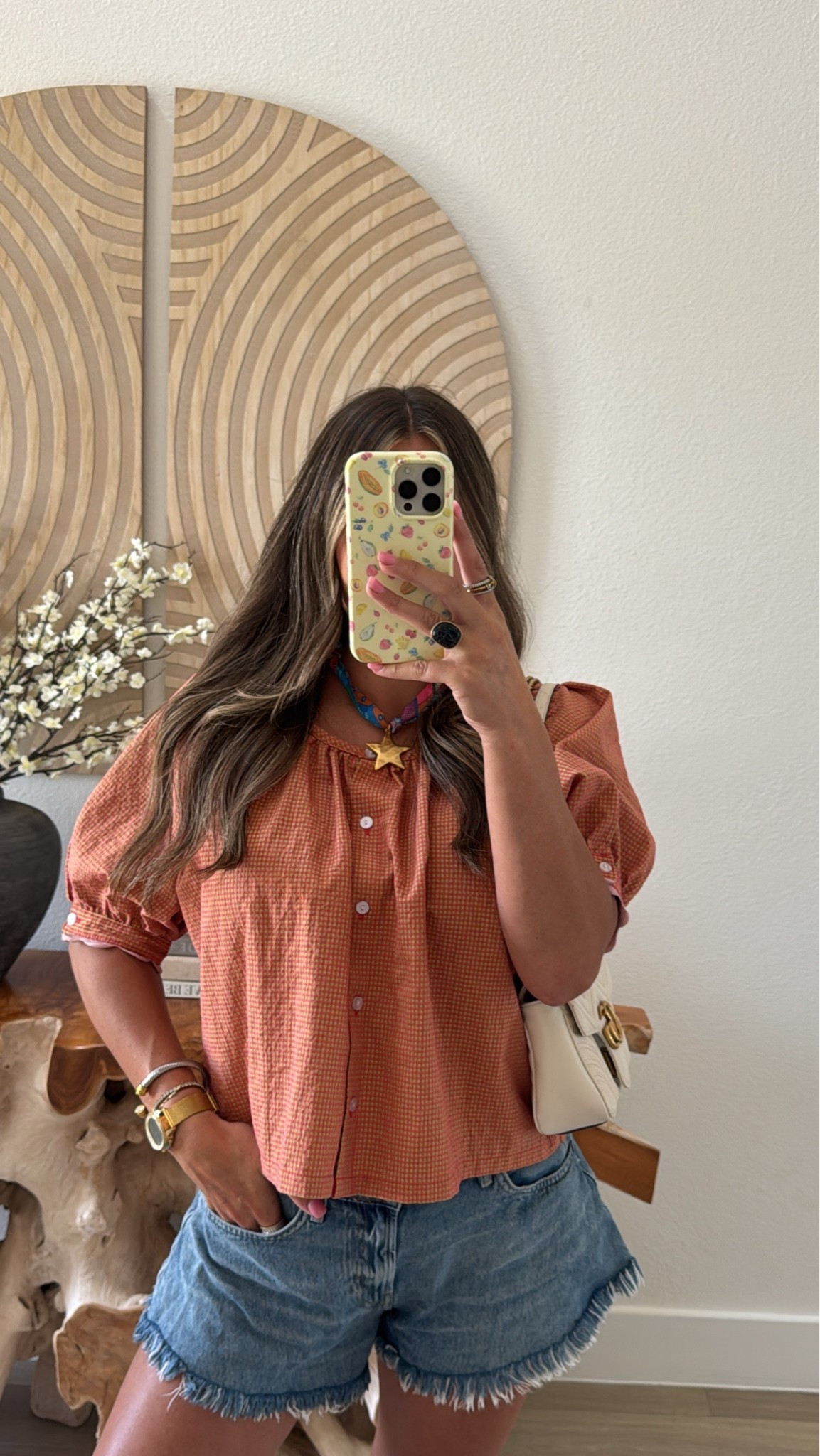 I'm obsessed with my new denim free people shorts. 10/10 so flattering. Size up one size