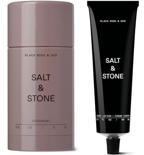 Salt & Stone Deodorant + Body Lotion | Black Rose & Oud | Amazon (US)