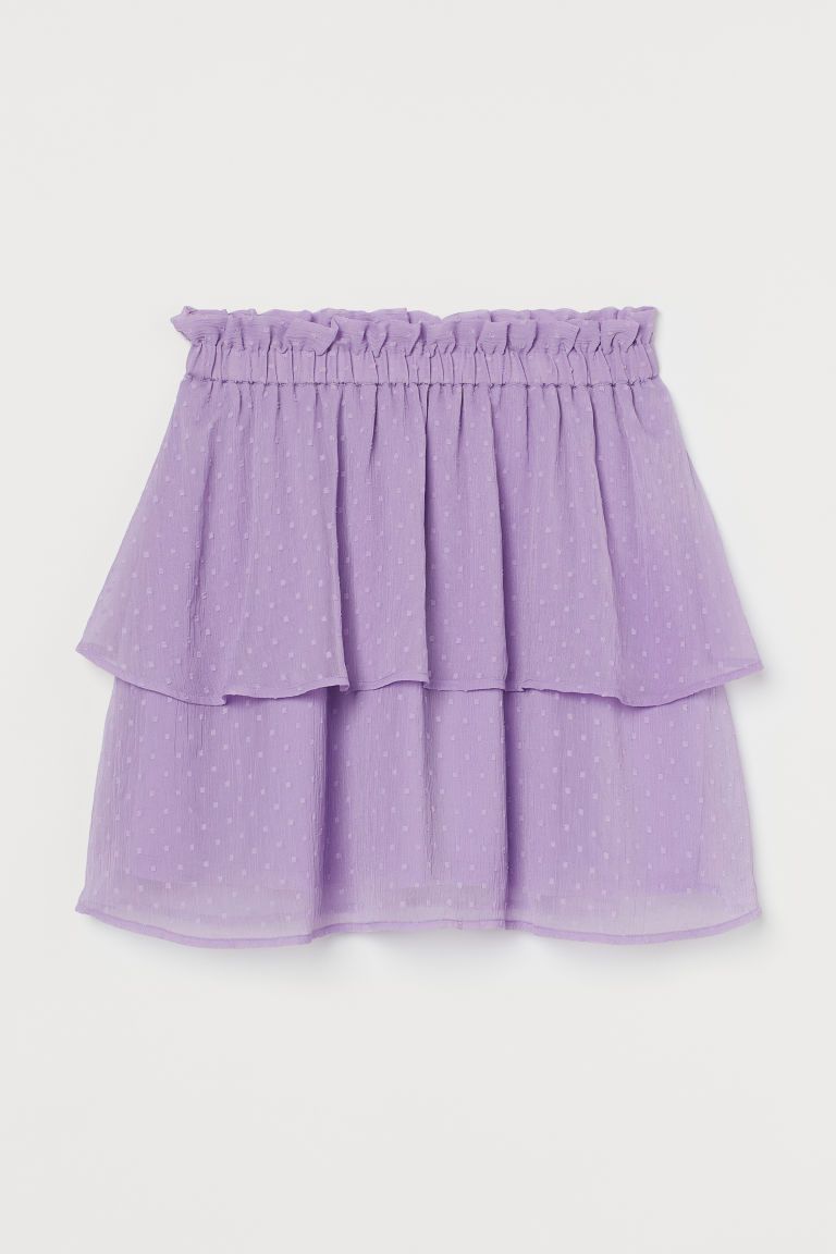 H & M - Chiffon Skirt - Purple | H&M (US + CA)
