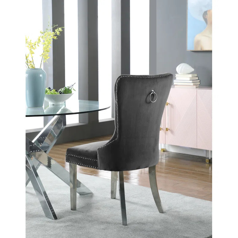 Rosado Tufted Velvet Upholstered Side Chair (Set of 2) | Wayfair Professional