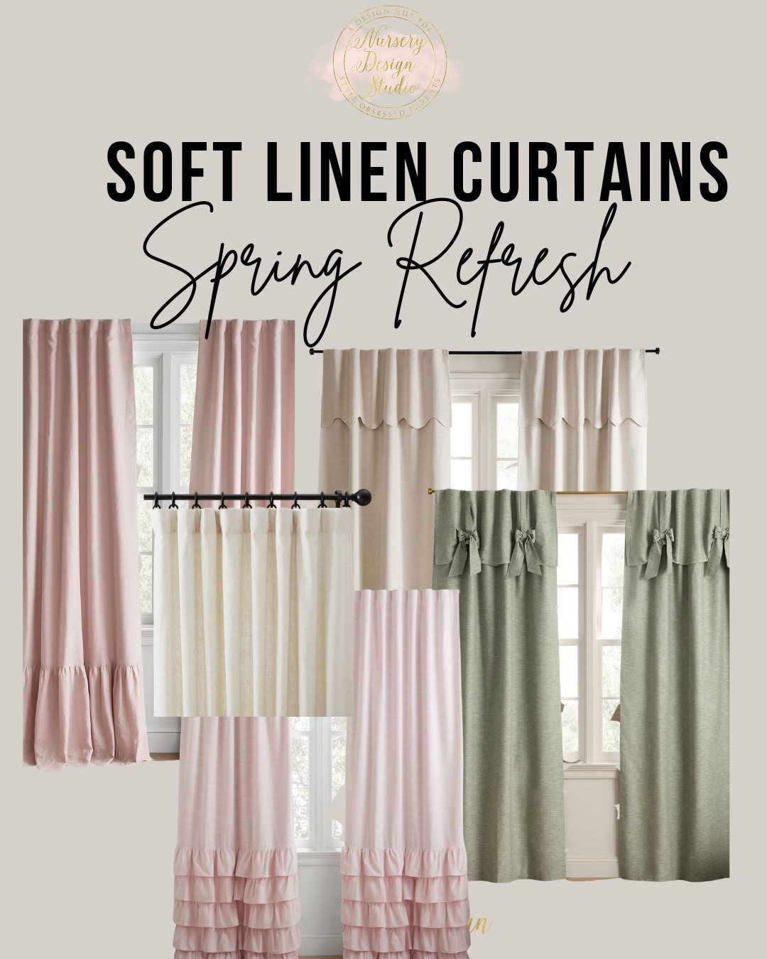 Nursery curtains | linen nursery curtains | pink nursery curtains | sage green nursery curtains | blackout curtains for nursery

#LTKBaby #LTKSpringSale #LTKBump