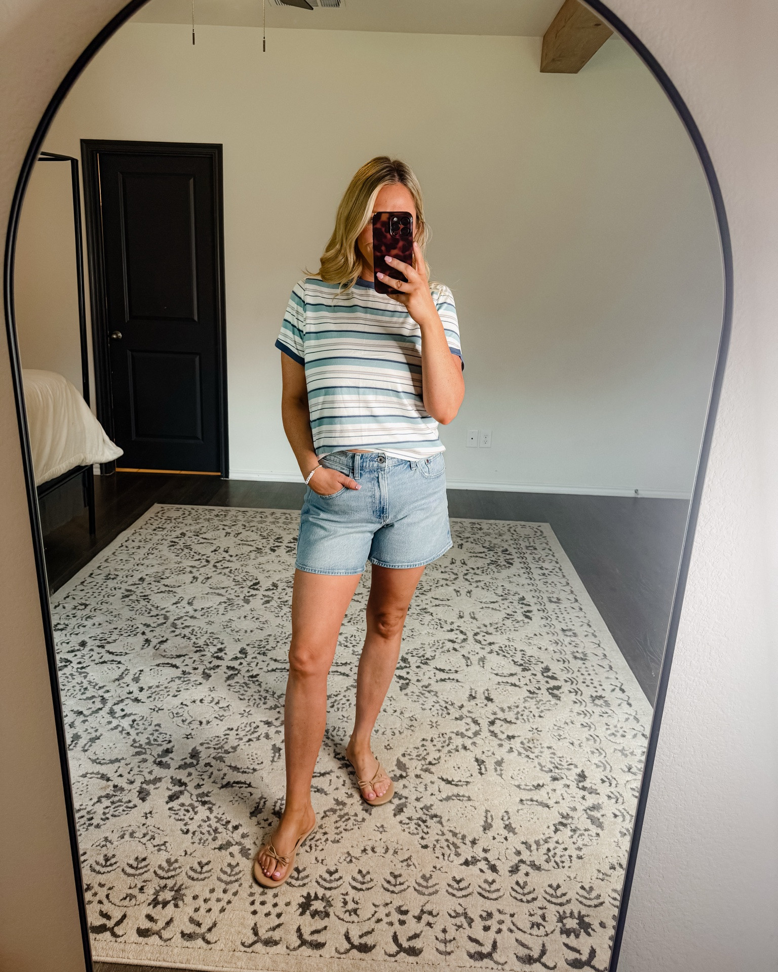 Striped cotton tees! Wearing a M 🩷🩵💙

#LTKxAbercrombie