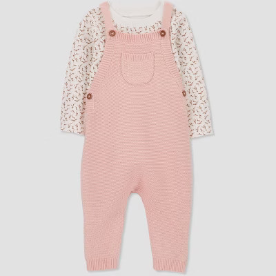 Carter's Just One You® Baby Girls' Floral Undershirt & Bottom Set - Pink | Target