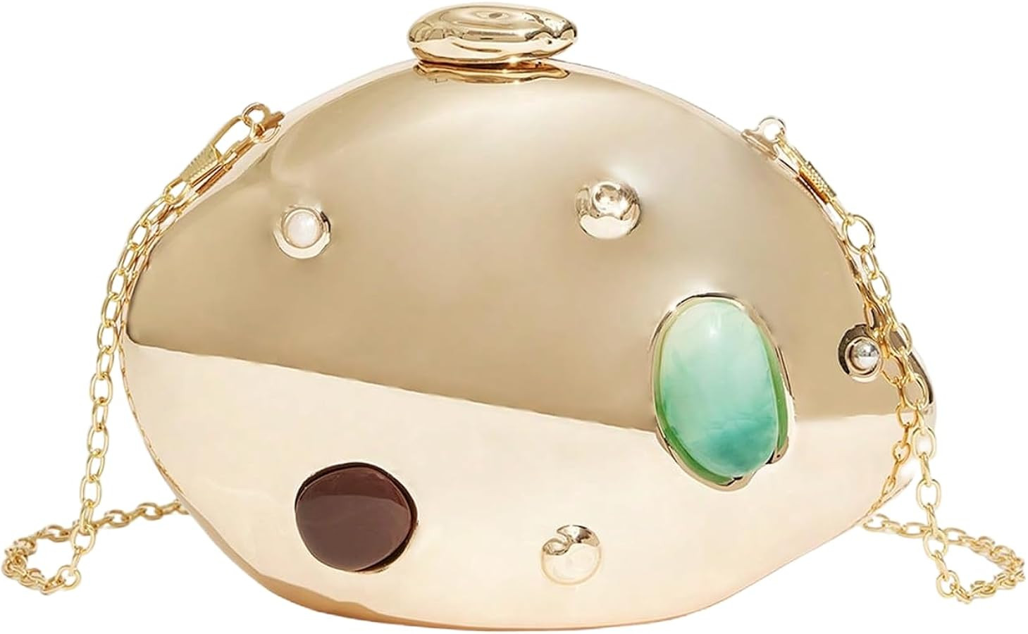 QWINEE Women's Shell Clutch Purse Seashell Cocktail Wedding Purse Evening Handbag Crossbody Bags ... | Amazon (US)