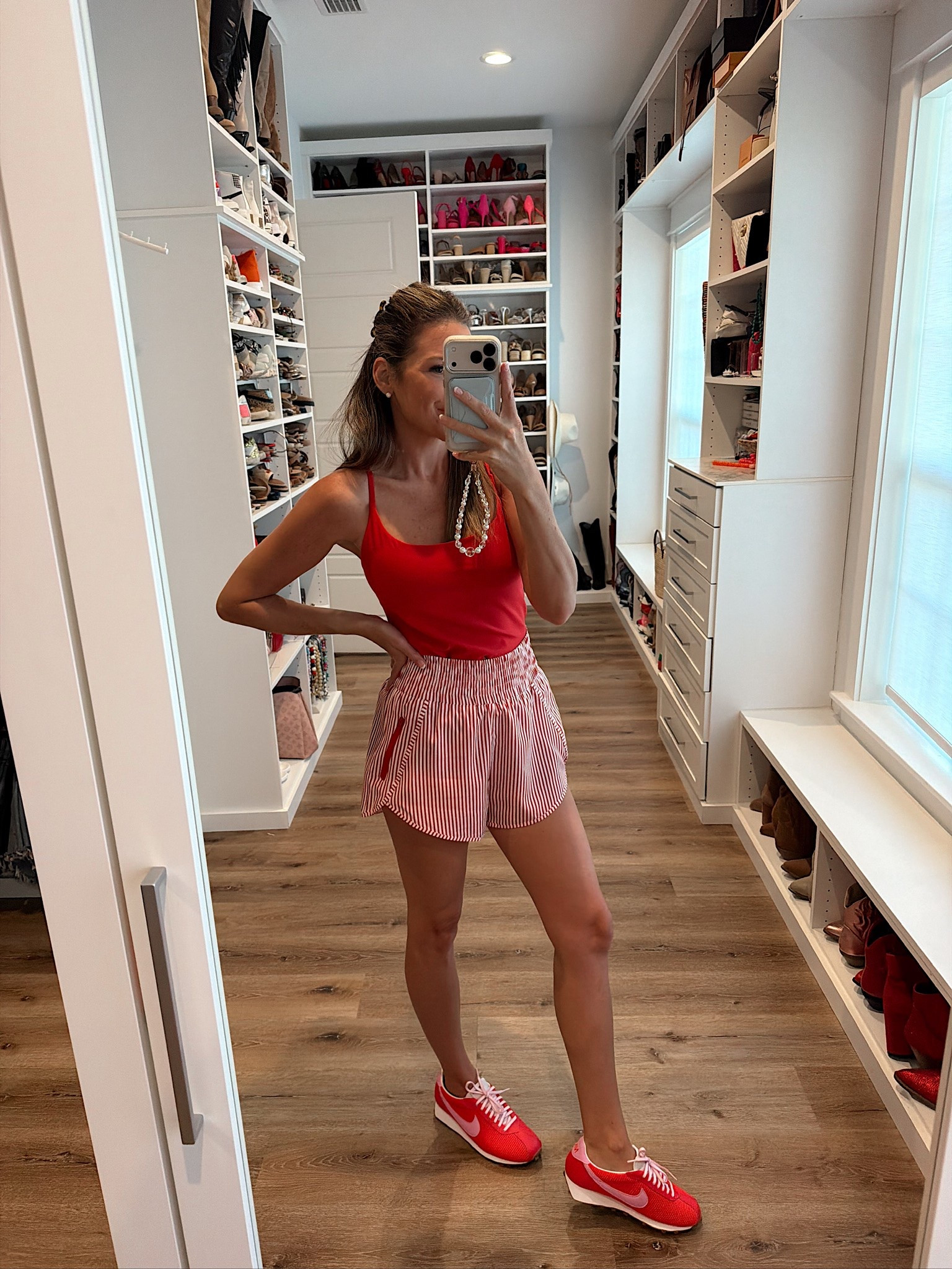 In a small shorts, medium sports bra, sneakers and accessories- fits tts.

#LTKootd #LTKgrwm #LTKSeasonal