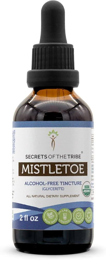 Secrets of the Tribe Mistletoe USDA Organic | Alcohol-Free Extract, High-Potency Herbal Drops | M... | Amazon (US)