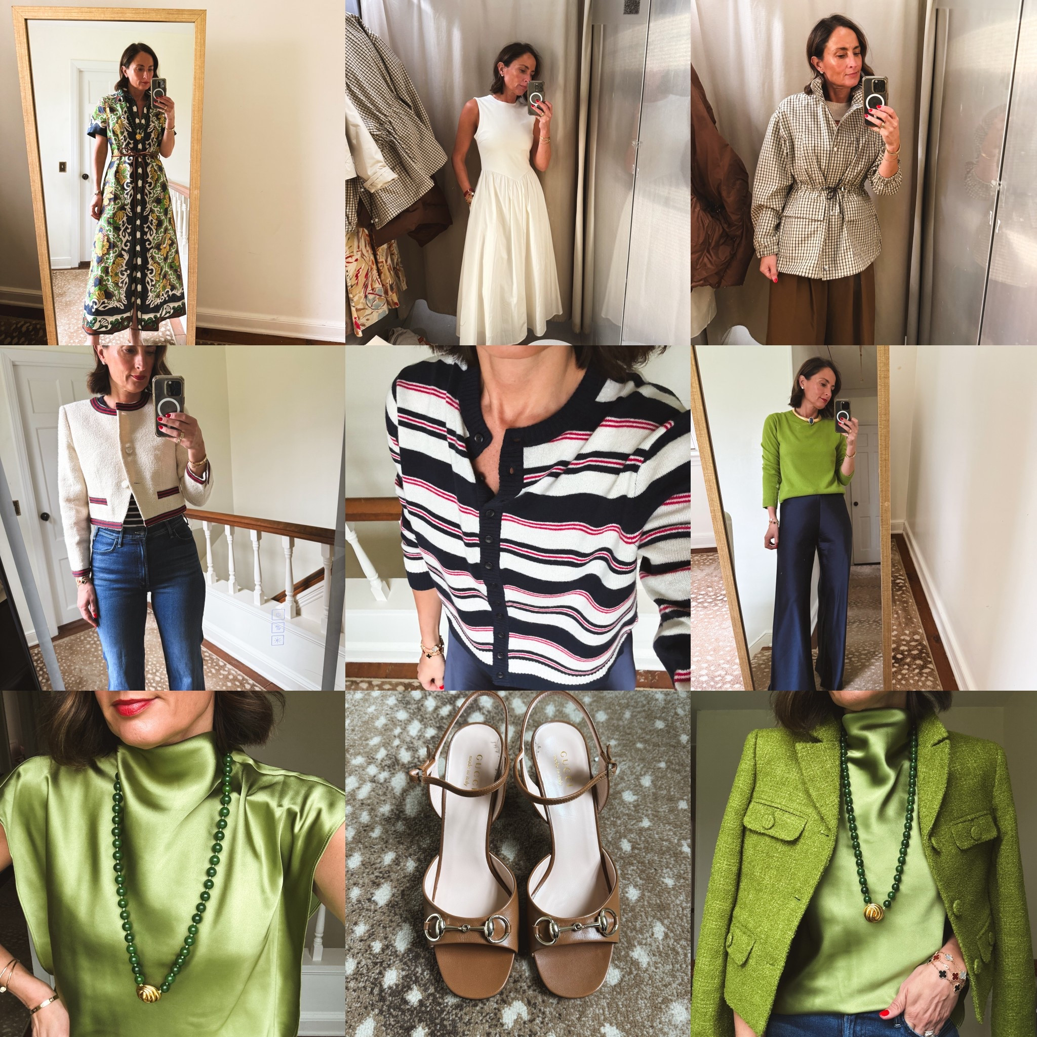 What I’m loving lately. Lots of green and navy 💙💚 

#LTKgrwm #LTKootd #LTKOver40