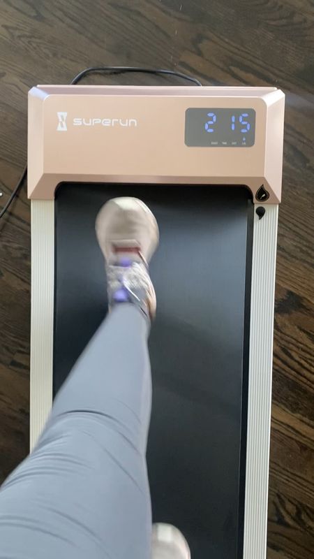 I got this at home walking pad treadmill for Christmas. I was skeptical about it at first and now I’m glad I purchased it. Shows your distance, calories, time, etc. it’s easy to use and so far no problems. It was on sale for $150 & does the job so I can get my 10,000 steps a day

#LTKfitness #LTKVideo #LTKhome