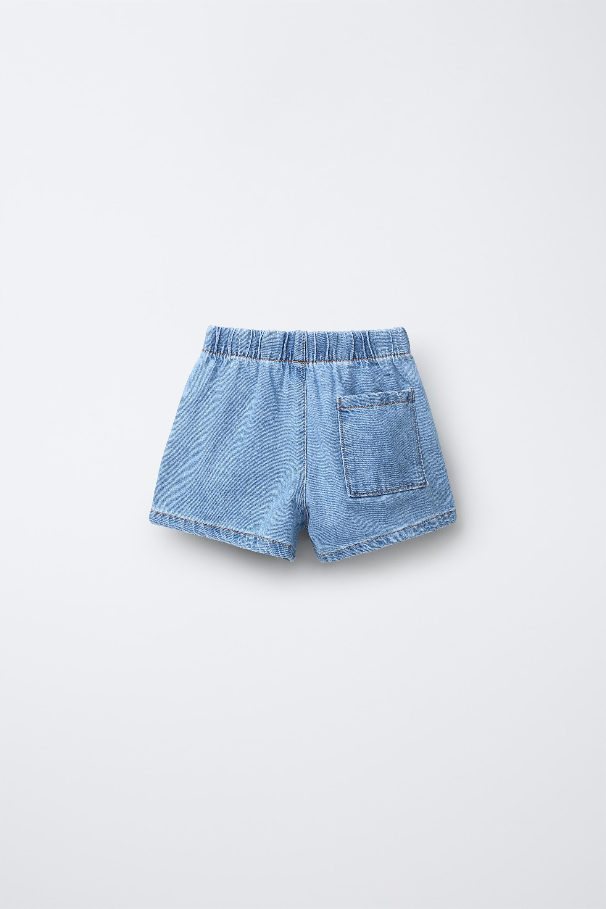 ELASTIC DENIM BERMUDA SHORTS | Zara AU