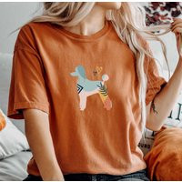 Comfort Colors Boho Shirt, Poodle Top, T-Shirt, Comfy Oversized Dog Gif, Shirt | Etsy (US)