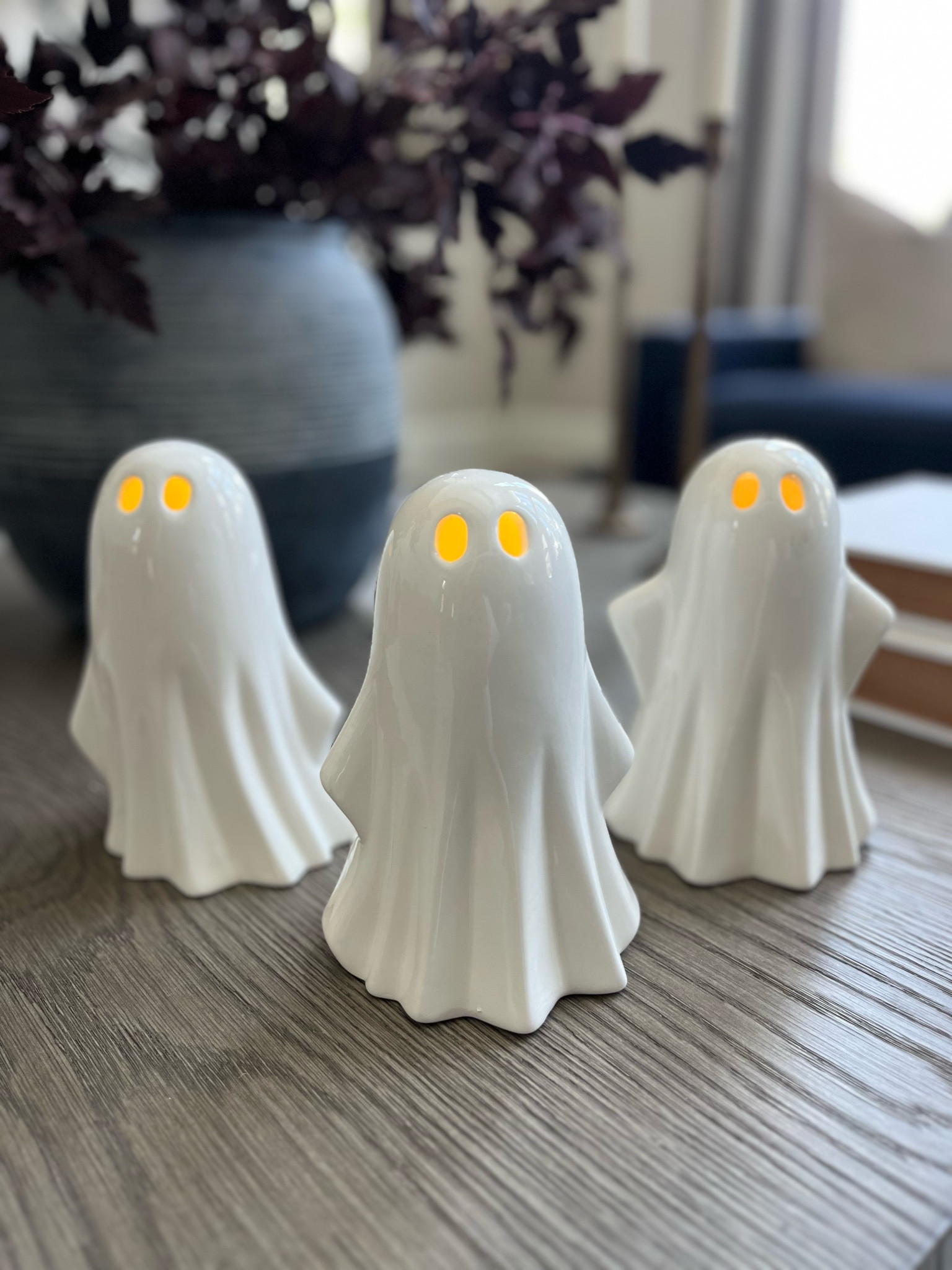 The cutest little light up ghosts! 
Rug, Home, Console, Home, TJ Maxx Find, Look for Less, Living Room, Bedroom, Dining, Kitchen, Modern, Restoration Hardware, Arhaus, Pottery Barn, Target, Style, Home Decor, Summer, Fall, New Arrivals, CB2, Anthropologie, Urban Outfitters, Inspo, Inspired, West Elm, Console, Coffee Table, Chair, Pendant, Light, Light fixture, Chandelier, Outdoor, Patio, Porch, Designer, Lookalike, Art, Rattan, Cane, Woven, Mirror, Luxury, Faux Plant, Tree, Frame, Nightstand, Throw, Shelving, Cabinet, End, Ottoman, Table, Moss, Bowl, Candle, Curtains, Drapes, Window, King, Queen, Dining Table, Barstools, Counter Stools, Charcuterie Board, Serving, Rustic, Bedding, Hosting, Vanity, Powder Bath, Lamp, Set, Bench, Ottoman, Faucet, Sofa, Sectional, Crate and Barrel, Neutral, Monochrome, Abstract, Print, Marble, Burl, Oak, Brass, Linen, Upholstered, Slipcover, Olive, Sale, Fluted, Velvet, Credenza, Sideboard, Buffet, Budget Friendly, Affordable, Texture, Vase, Boucle, Stool, Office, Canopy, Frame, Minimalist, MCM, Bedding, Duvet, Looks for Less


#LTKSeasonal #LTKHome #LTKFindsUnder50