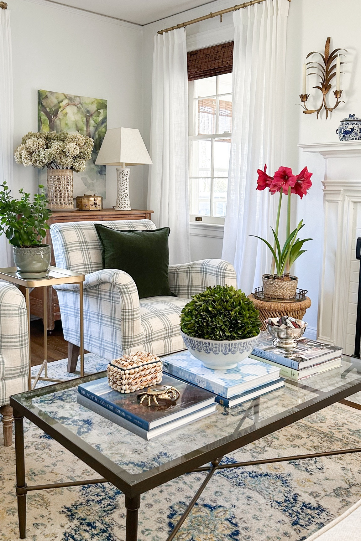 Living room update!  Pinch pleat curtains & French return drapery hardware #amazon #tradhome #classic #blueandwhite

#LTKhome