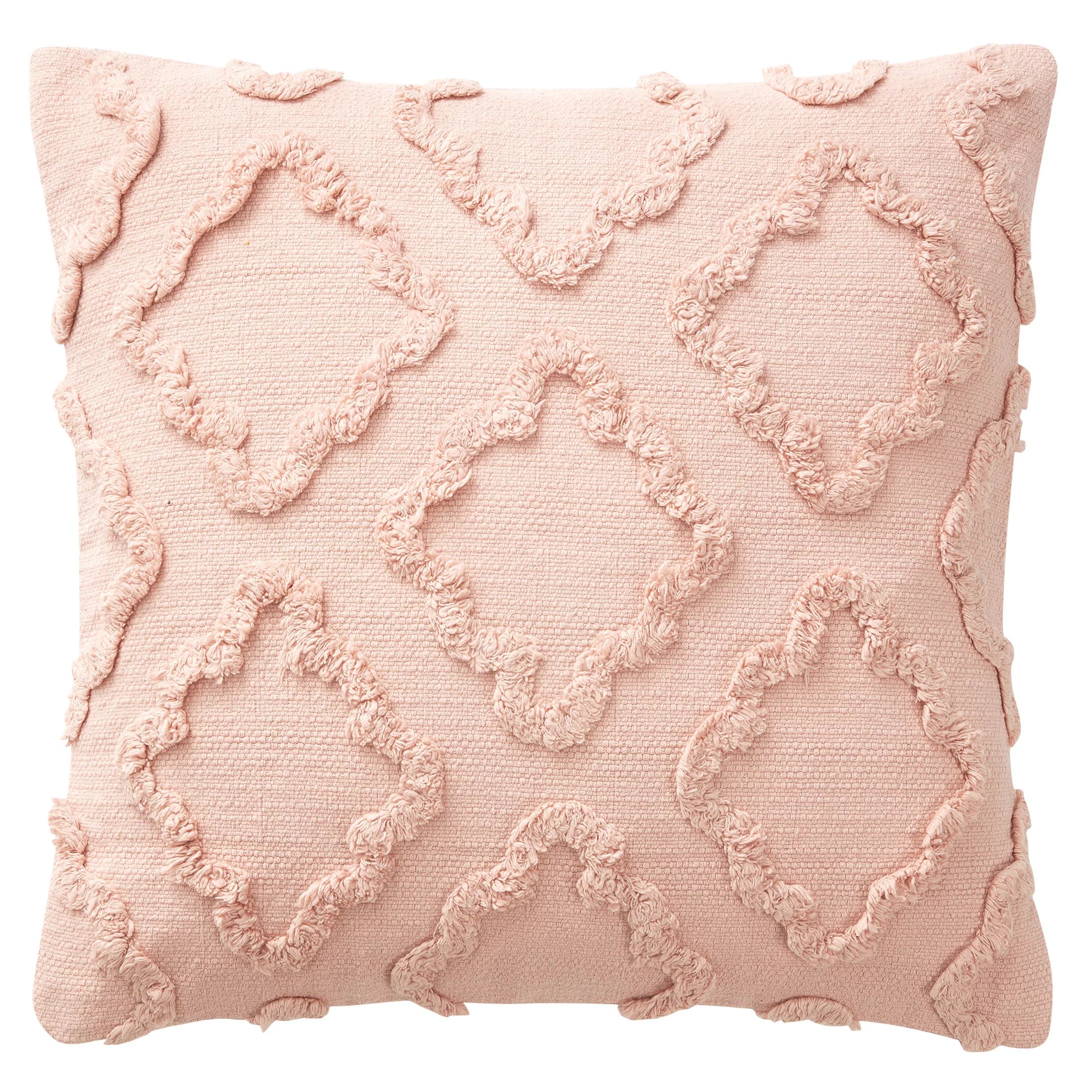My Texas House 20" x 20" Pink Diamond Cotton Decorative Pillow Cover - Walmart.com | Walmart (US)