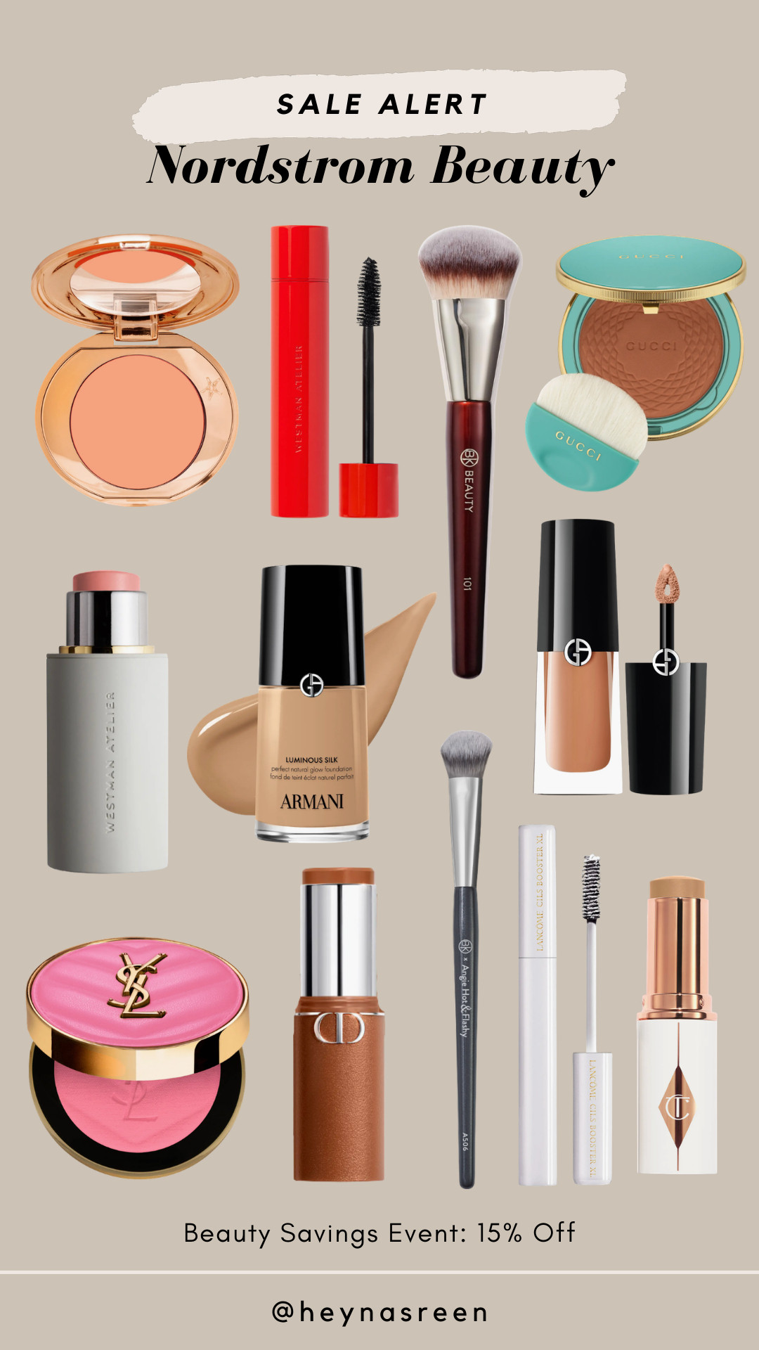 Nordstrom Beauty Savings Event: 15% off my favorite beauty through 3/15! 

 

#LTKSpringSale #LTKSaleAlert #LTKBeauty