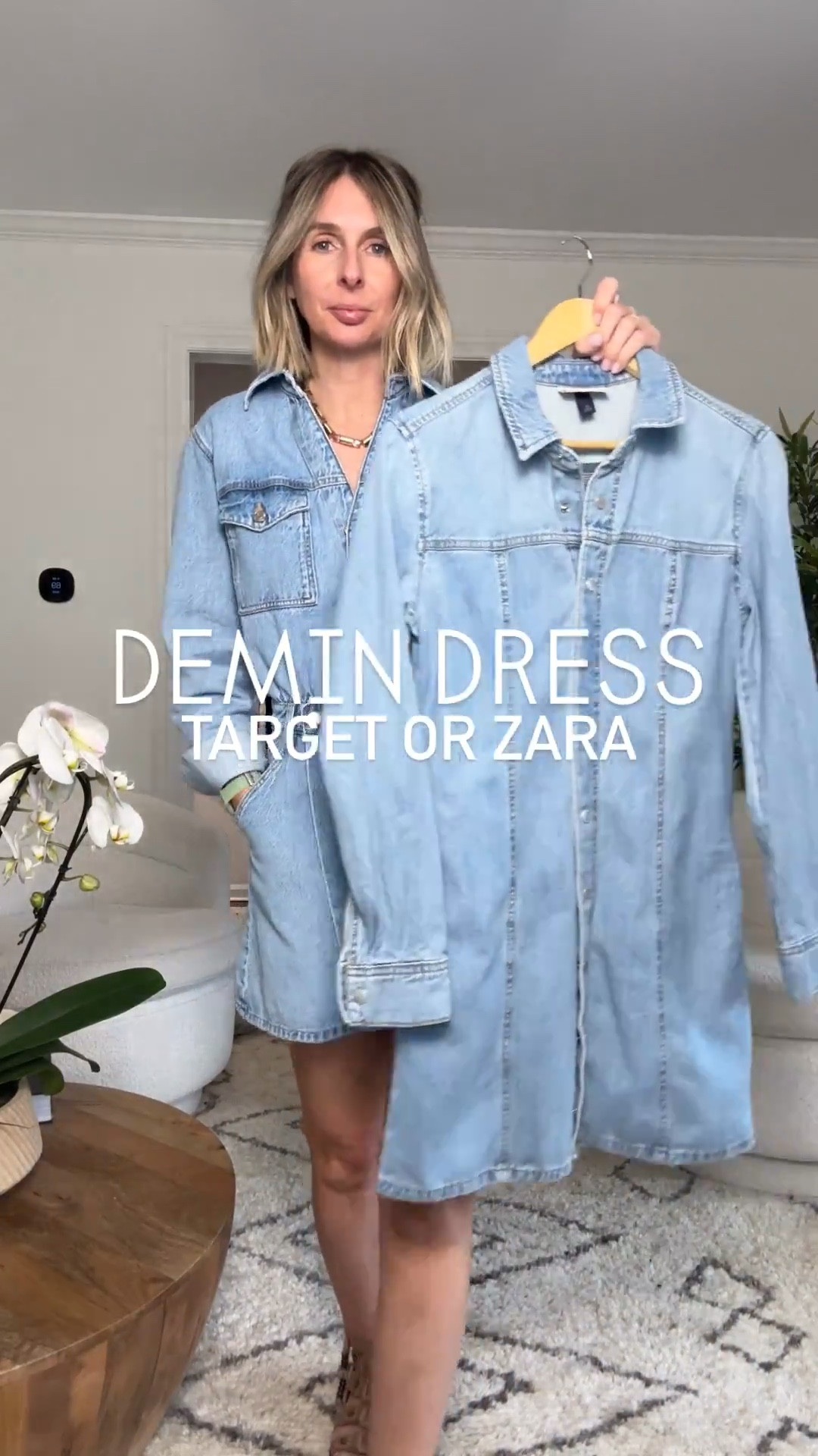 zara denim dresses are where IT’S AT!! shape. quality. level of cool… all 10/10! 👌 

zara dress - medium
target dress - size 6
yellow jacket - medium



denim dress. spring style. gladiator sandals. summer sandals. satchel bag. spring break style. spring outfit. @Zara 

#LTKootd #LTKOver40 #LTKgrwm