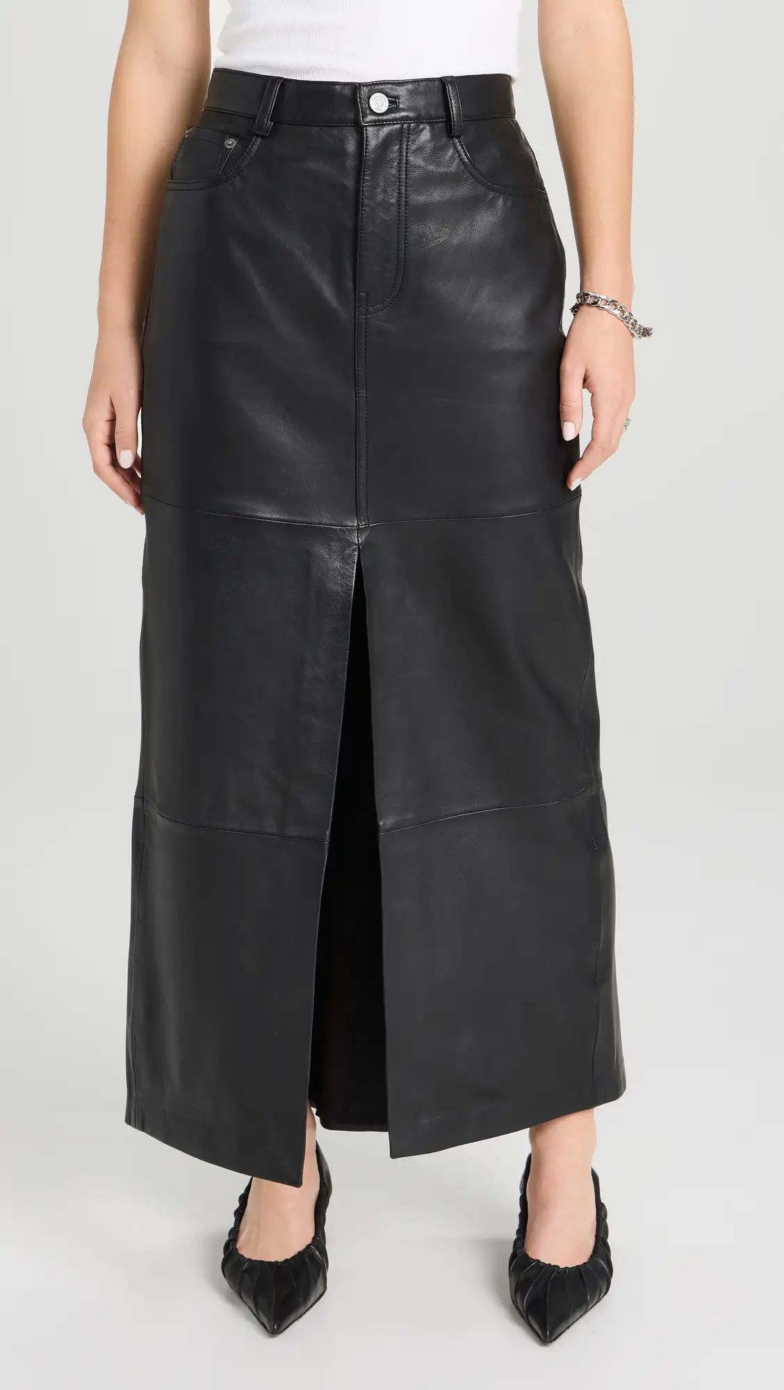 Reformation Veda Tazz Leather Maxi Skirt | Shopbop | Shopbop