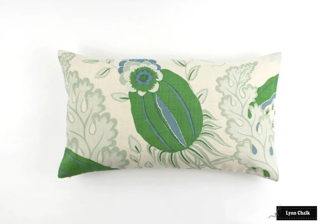 ON SALE Christopher Farr Carnival Green Knife Edge Pillow both Sides Made to Order - Etsy | Etsy (US)