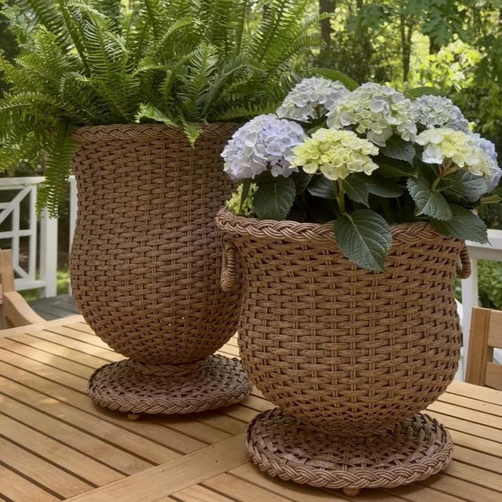 13"x21" Resin Wicker Outdoor Planter  - Threshold™ designed with Studio McGee | Target