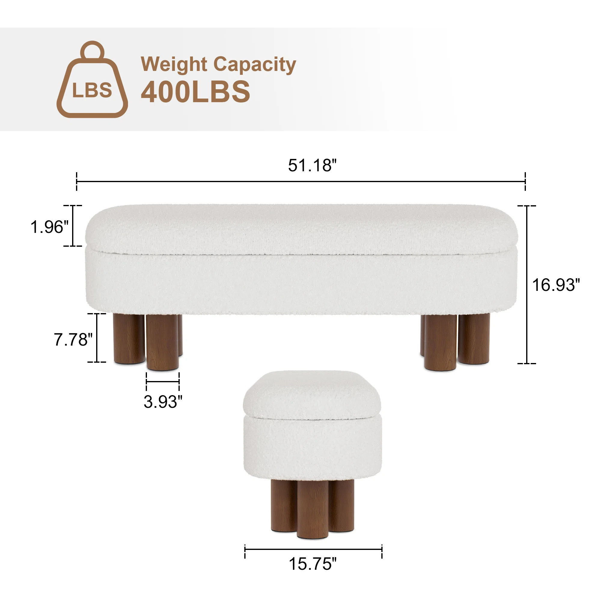 Joddie Upholstered Flip Top Storage Bench with Solid Wood Leg | Wayfair North America