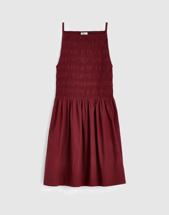 Smocked High-Neck Mini Dress | Madewell