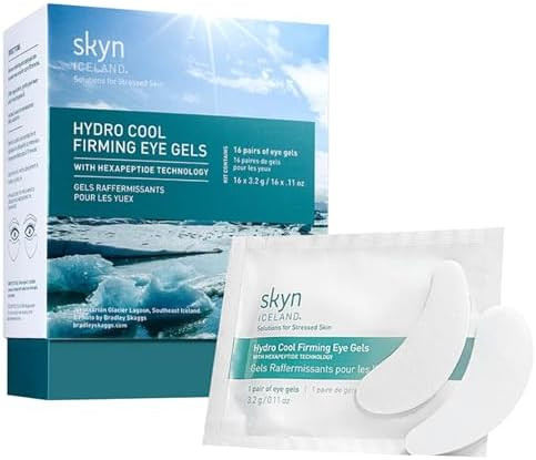 Skyn ICELAND Hydro Cool Firming Under Eye Patches, Instant Cooling for Puffy, Tired Eyes with Pep... | Amazon (US)